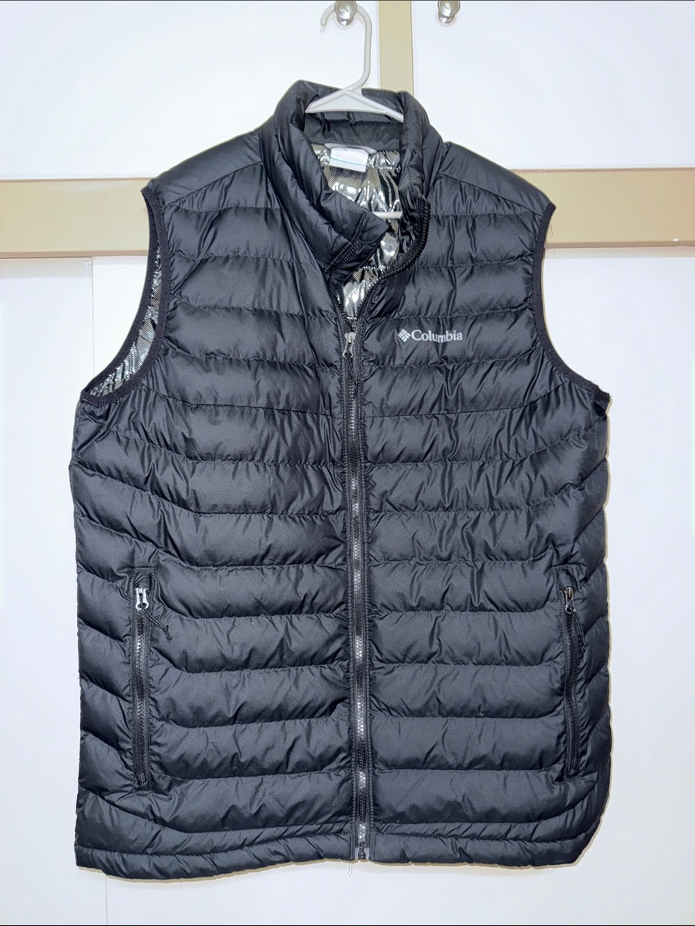 Columbia Black Quilted Packable Men's Down Vest